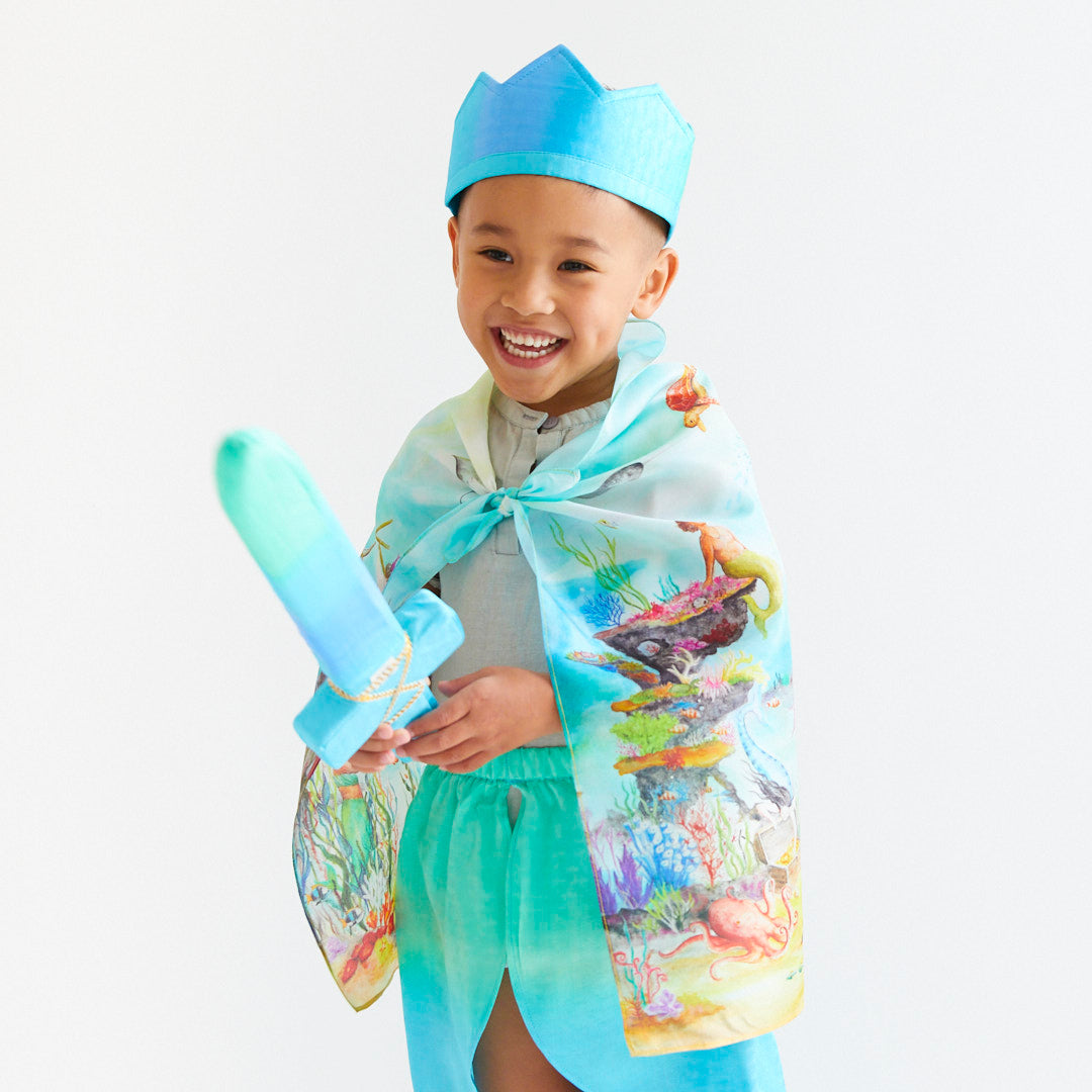 Sea Silk Crown for Kids’ Pretend Play Costumes