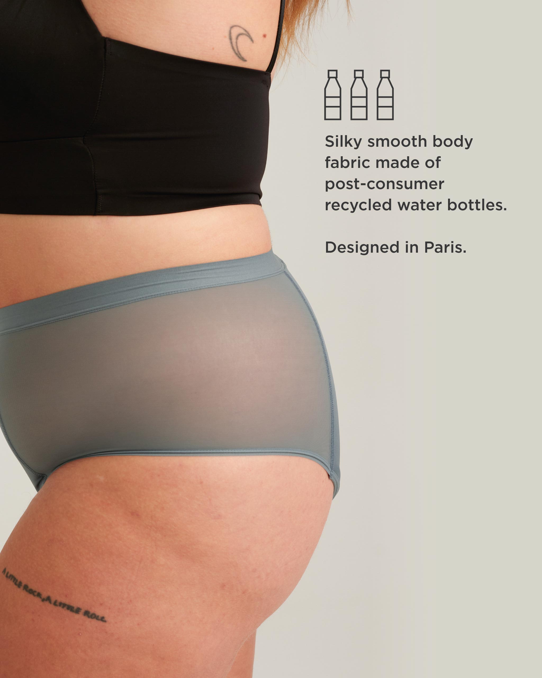 Leakproof Period French Cut High Waist Full Gusset