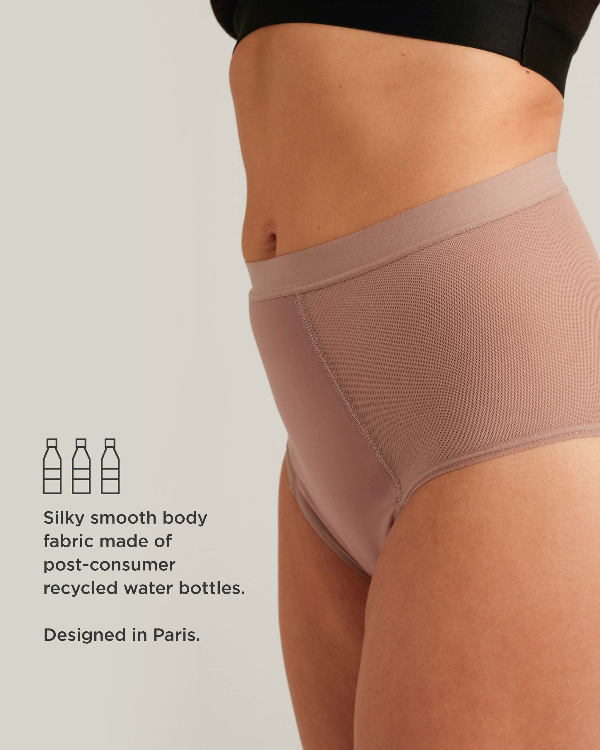 Leakproof Period French Cut High Waist Full Gusset