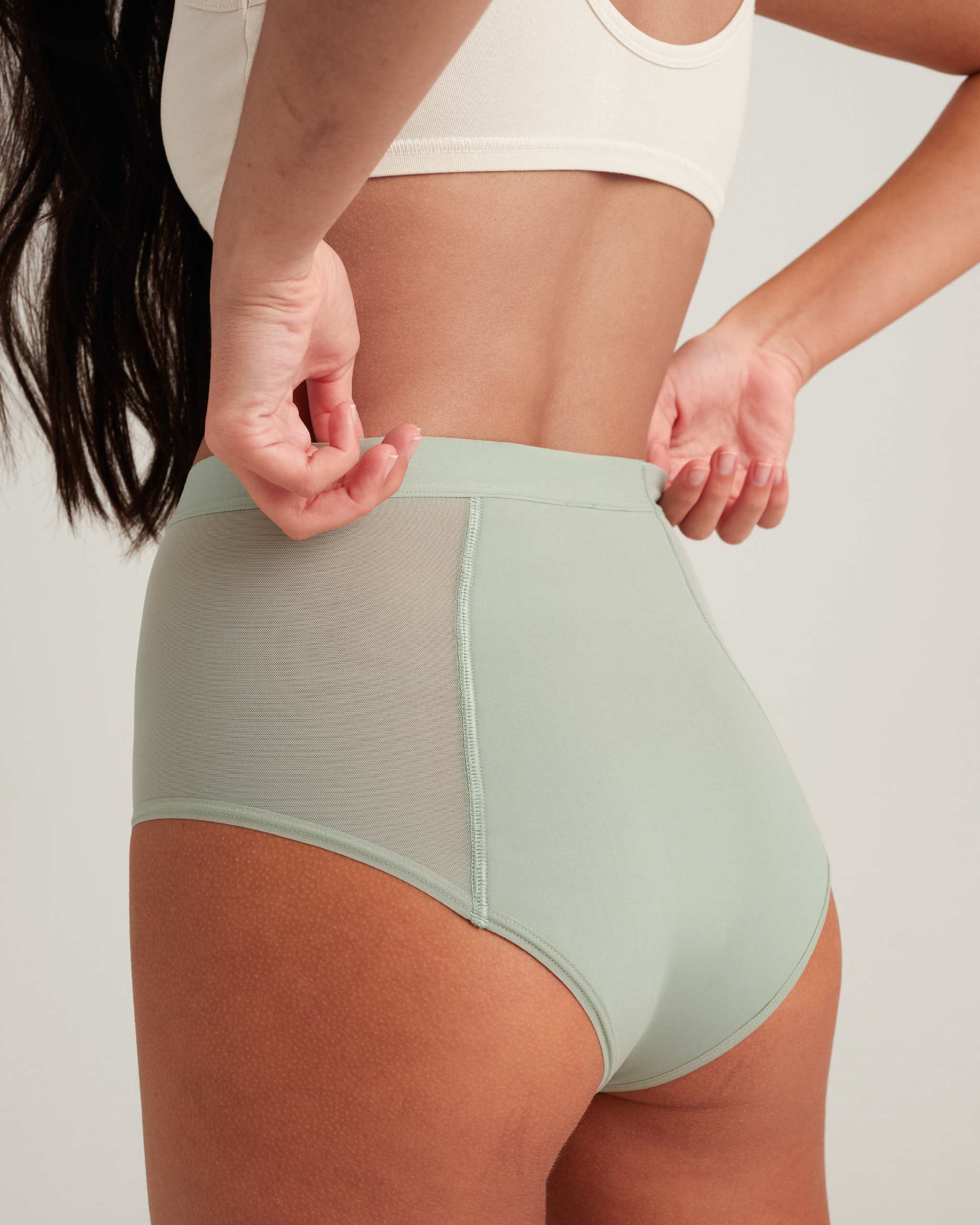Leakproof Period French Cut High Waist Full Gusset
