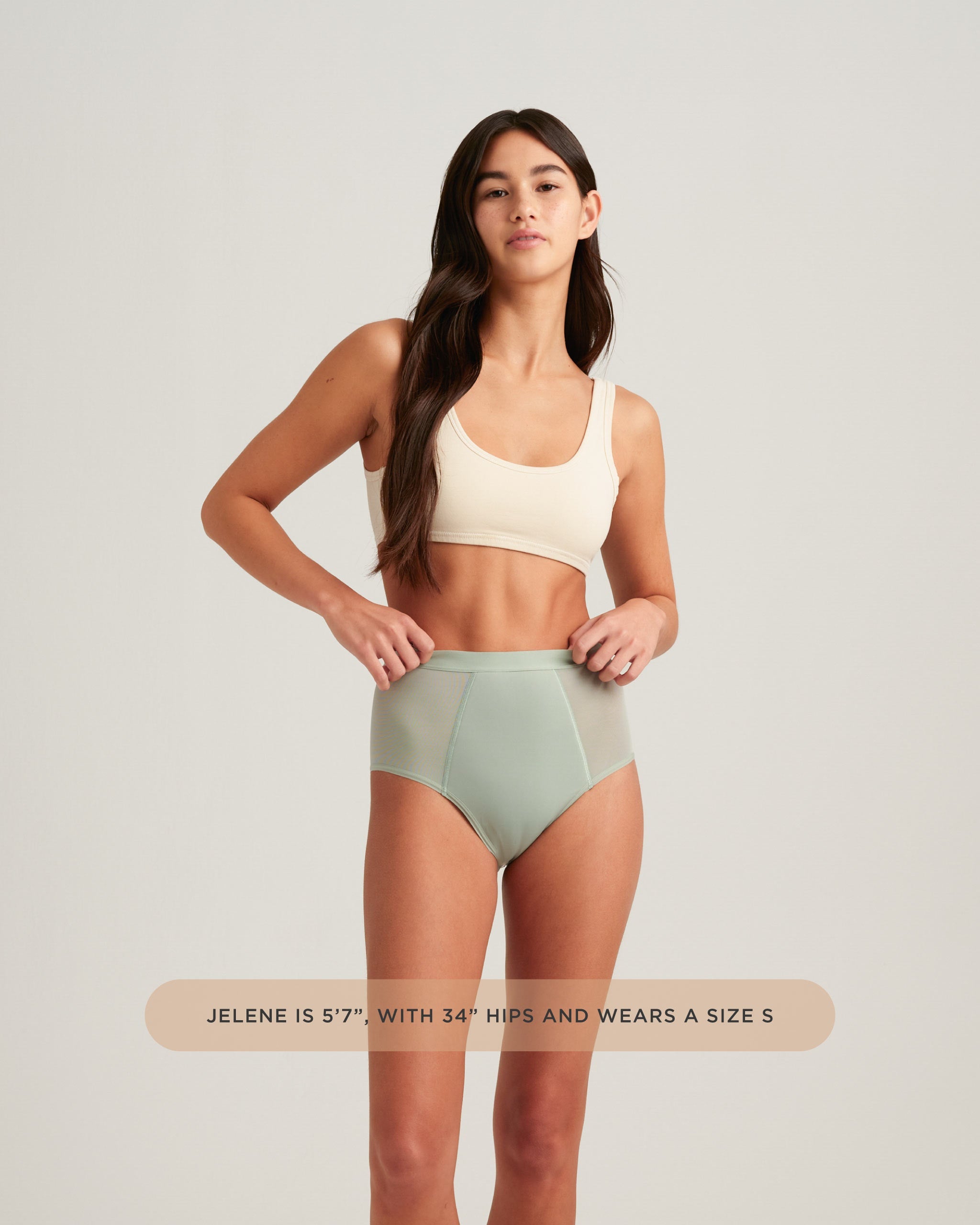 Leakproof Period French Cut High Waist Full Gusset
