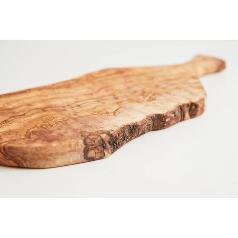 Italian Olivewood Charcuterie Board with Paddle Handle